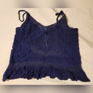 Planet Gold Juniors Adjustable Lace Trim Cami. Size Small.  Nwt